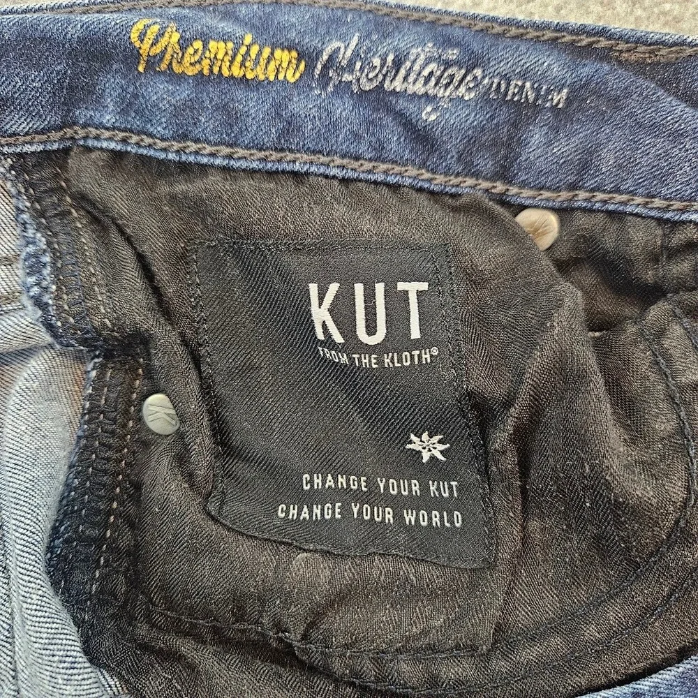 Kut from the Kloth Diana Dark Wash Skinny Jeans KP4880ML7 Blue Denim